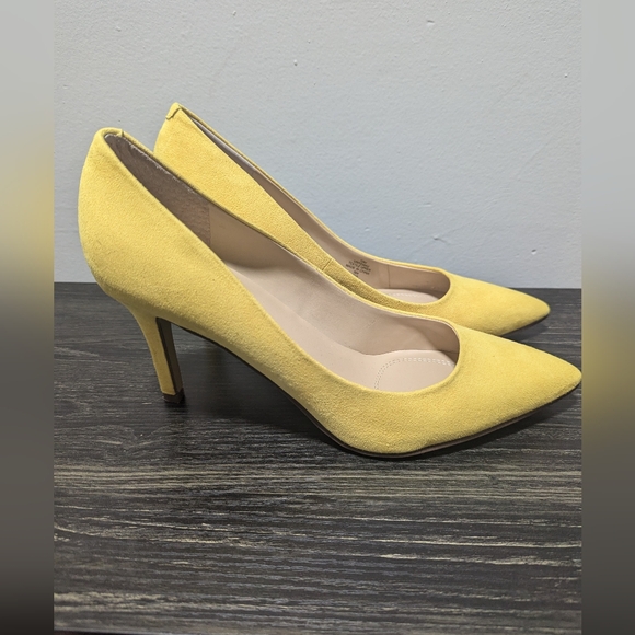 Unisa yellow faux suede pumps - Picture 2 of 5